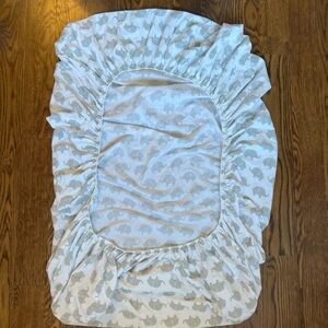 Elephant Print Fitted Crib Sheet